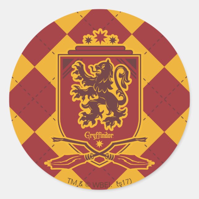 Adesivo Harry Potter| Gryffindor QUIDDITCH™ Crest (Frente)