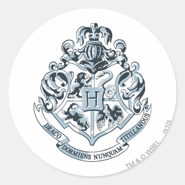 Adesivo Harry Potter| Hogwarts Crest - Azul (Frente)