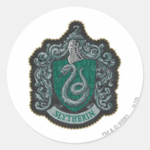 Adesivo Harry Potter   Retro Brasão Poderoso de Slytherin