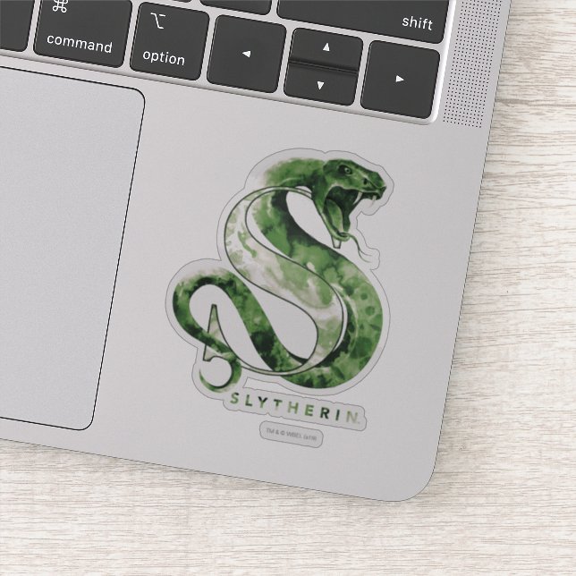 Adesivo Harry Potter | SLYTHERIN™ Cobra Watercolor (Detalhe)
