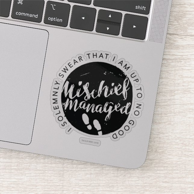 Adesivo Harry Potter | Tipografia dos mapas de Marauder (Detalhe)