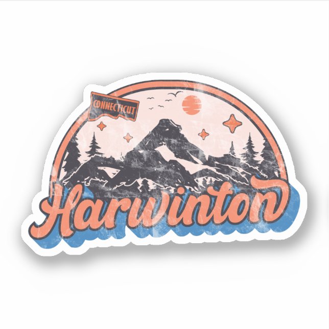 Adesivo Harwinton, Connecticut (Frente)