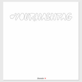 Adesivo Hashtag | Autocolante moderno Legal