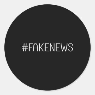 Adesivo Hashtag Notícias Falsas Política Meios de Comunica