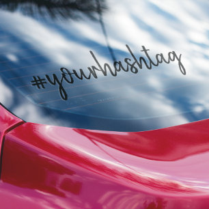 Adesivo Hashtag #   Pára-choque de Mídia Social Minimalist