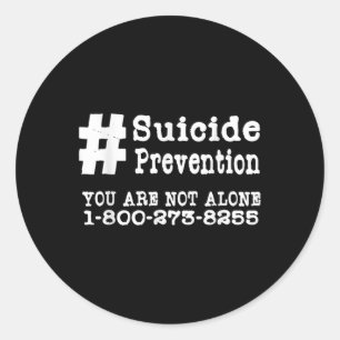 Adesivo Hashtag Suicida - Saúde Mental