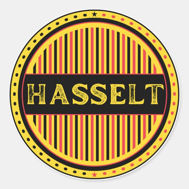 Adesivo Hasselt City Pride Emblem – Belgian Identity (Frente)