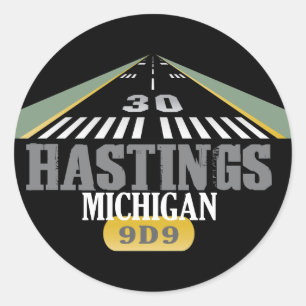 Adesivo Hastings MI - Passagem do Aeroporto