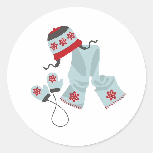 Adesivo Hat Scarf & Mittens (Frente)