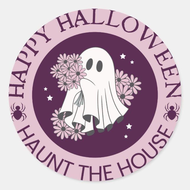Adesivo Haunt the House Happy Halloween (Frente)