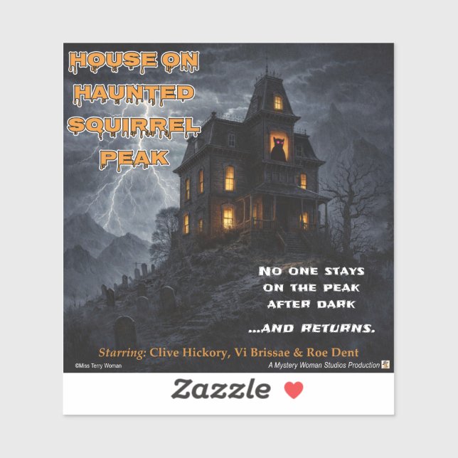 Adesivo Haunted Squirrel Peak (Folha)