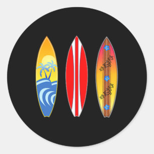 Adesivo Havaí Tiki Polinésio Surfando Prancha de Surf (2-l