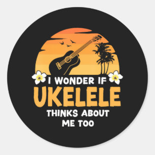 Adesivo Havaiano Ukulele Uke Eu Me Pergunto Se Ukulele Ach