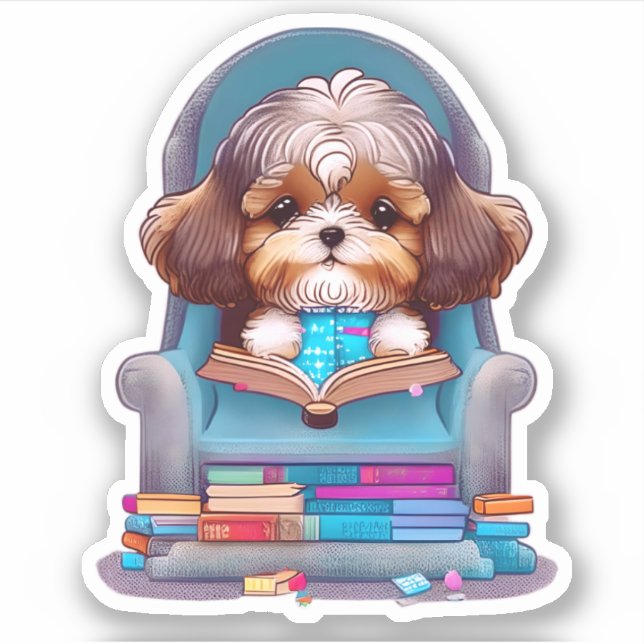 Adesivo Havanês Puppy Sticker (Frente)