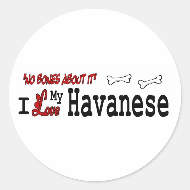 Adesivo Havanese (I Love) Sticker (Frente)