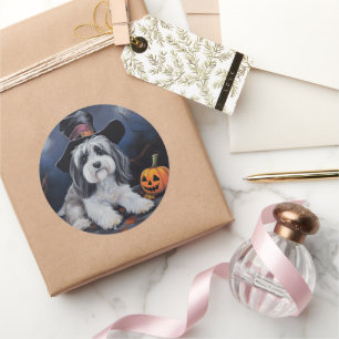 Adesivo Havanese Pumpkins Halloween Scary