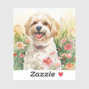 Adesivo Havanese Sticker - Decal de Cachorro Aquoso
