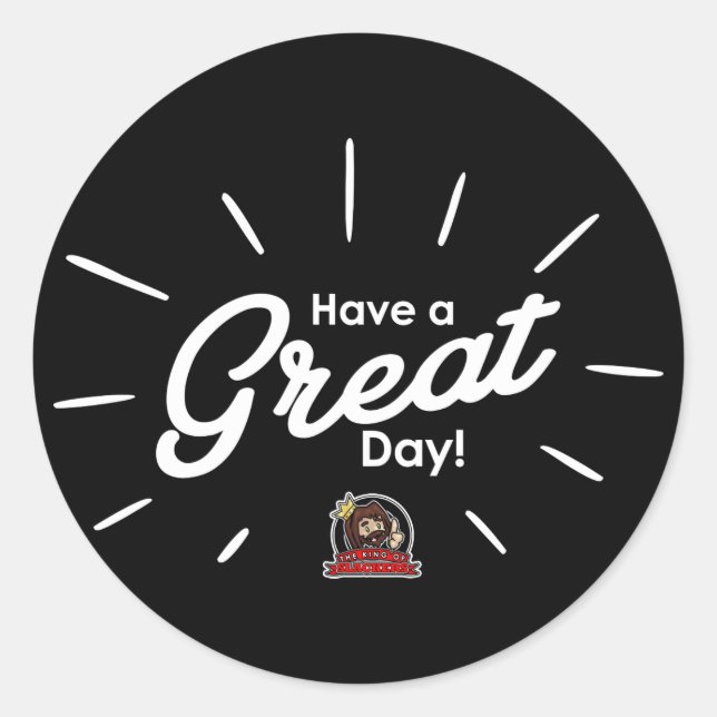 Adesivo Have A Great Day Sticker (Black) (Frente)