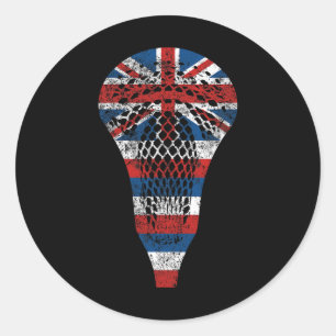 Adesivo Hawaii Lacrosse Vintage Hi State Flag Lax Stick