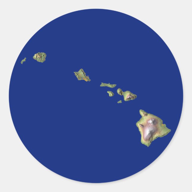Adesivo Hawaii Map Sticker (Frente)