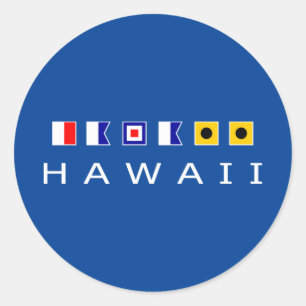 Adesivo Hawaii - Náutico Navegação Marítima - Sinalizadore