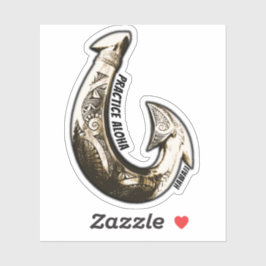 Adesivo Hawaii Practice Aloha - Gancho Tribal