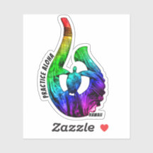 Hawaii Practice Aloha Honu Tribal Hook NeonRainbow