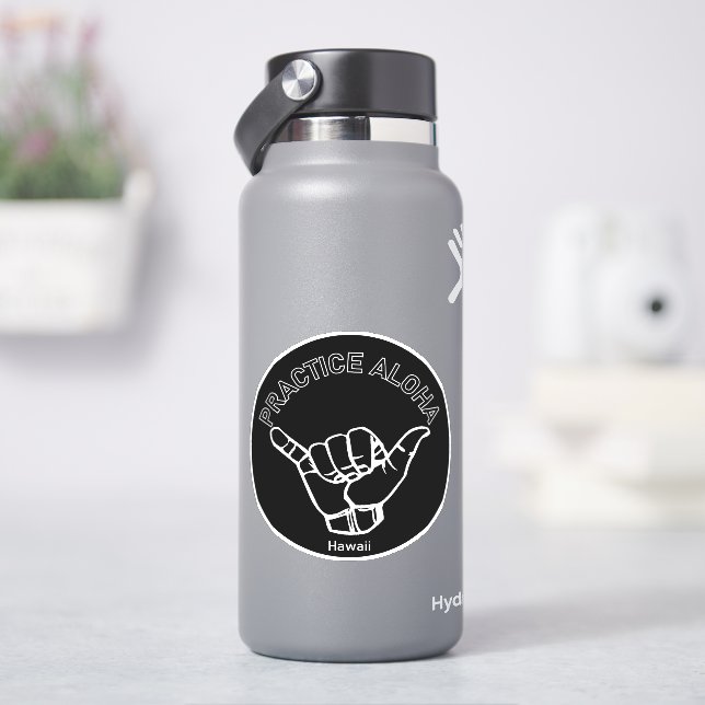 Adesivo Hawaii Practice Aloha Shaka (Hang solto) (HidroFlask)