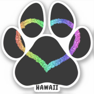 Adesivo Hawaii Puppy Love Rainbow