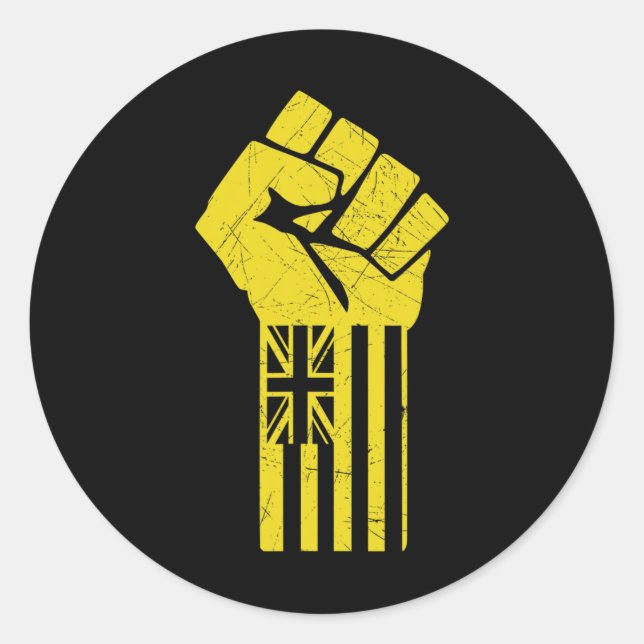 Adesivo Hawaii resiste à resistência defende Kanaka Maoli  (Frente)