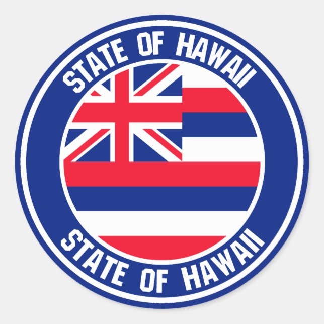 Adesivo Hawaii Round Emblem (Frente)
