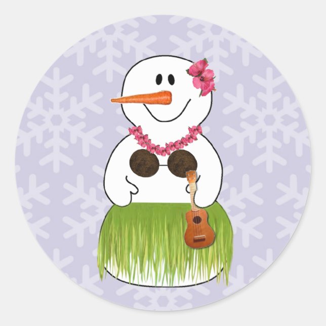 Adesivo Hawaii Snow Woman Stickers (Frente)
