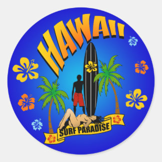 Adesivo Hawaii Surfing Sticker