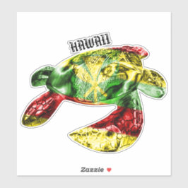 Adesivo Hawaii Tribal Honu Kanaka Maoli Flag