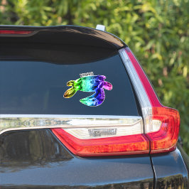 Adesivo Hawaii Tribal Honu Rainbow