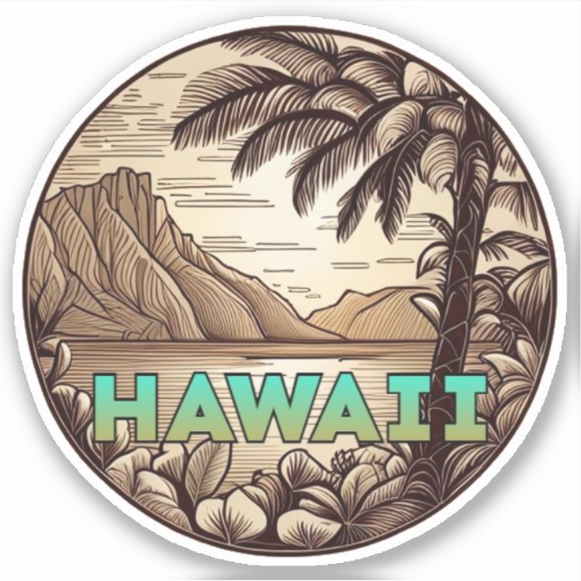 Adesivo Hawaii Vinyl Sticker (Frente)