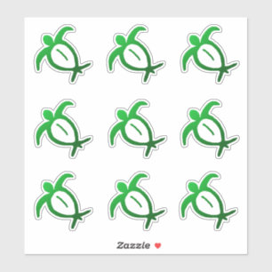 Adesivo Hawaiian Honu Petrogliph (Folha)