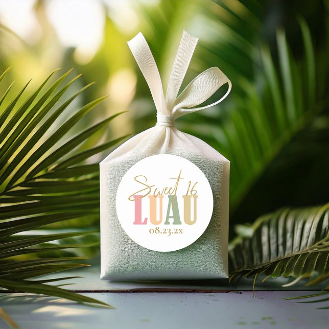 Adesivo Hawaiian Luau Sweet Sessenta ID1092 (Criador carregado)