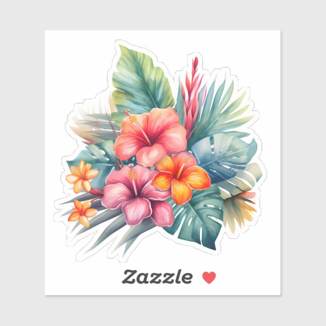 Adesivo Hawaiian Sticker (Folha)