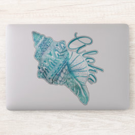 Adesivo Hawaiian Turquoise Conch Shell Aloha
