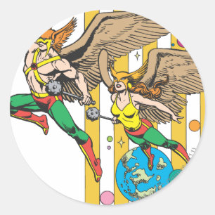 Adesivo Hawkman e Hawkgirl