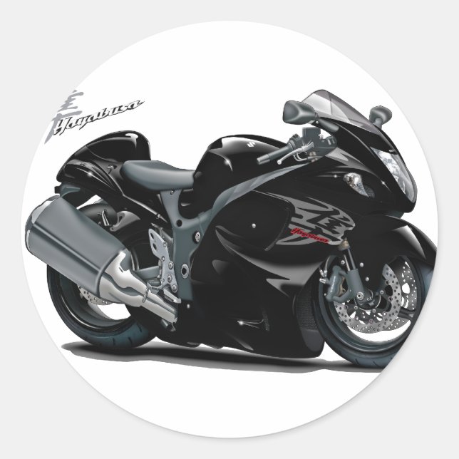 Adesivo Hayabusa Black Bike (Frente)