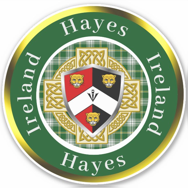 Adesivo Hayes Shield & Celtic Cross Personalizado (Frente)