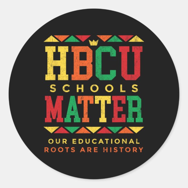 Adesivo Hbcu Black College Problems African America (Frente)