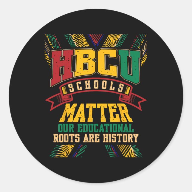 Adesivo Hbcu Black College Problems African America (Frente)