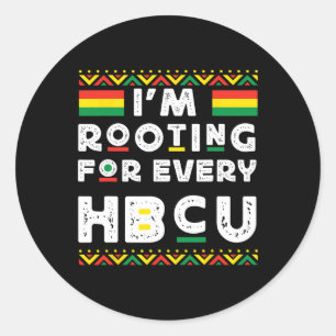 Adesivo Hbcu História Negra Mês Eu estou torcendo por cada