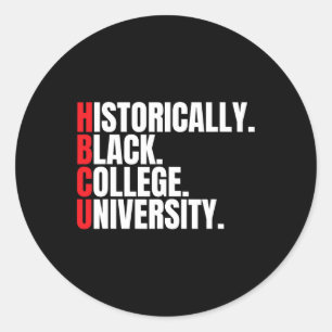 Adesivo Hbcu Historicamente Colégio Negro E Homens Univers