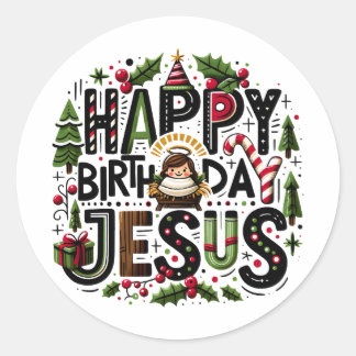 Adesivo HBD Jesus