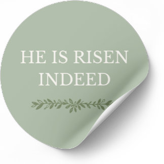 Adesivo He is Risen Indeed Sticker Christian Faith Design