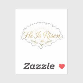Adesivo He Is Risen Religious Easter Faith Sticker